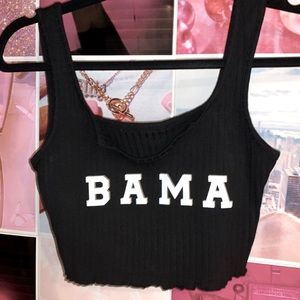 BAMA black ribbed tank✨